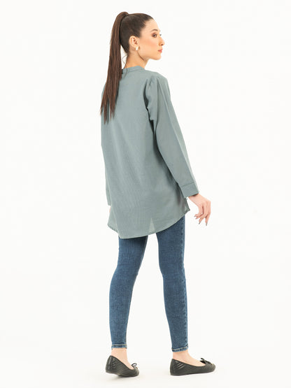 Embroidered Khaddar Top