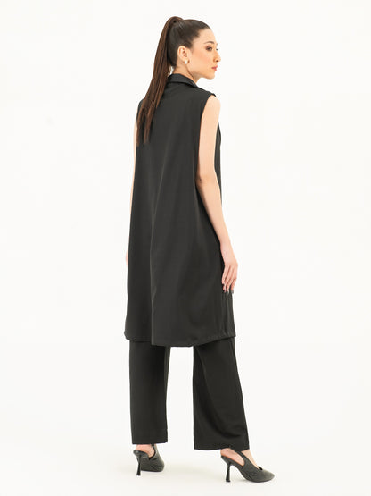 Sleeveless Viscose Coat