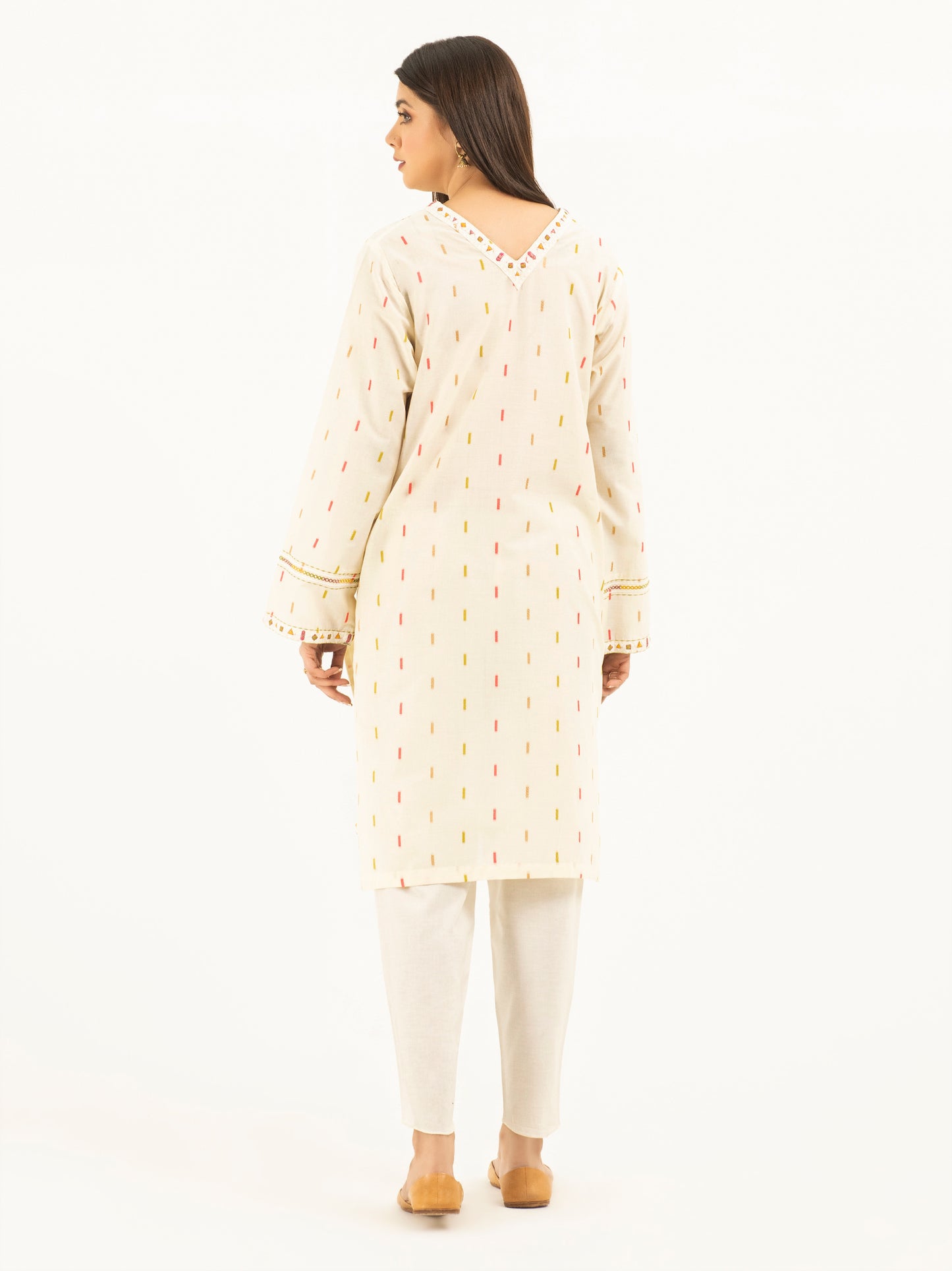 Jacquard Shirt-Embroidered (Pret)