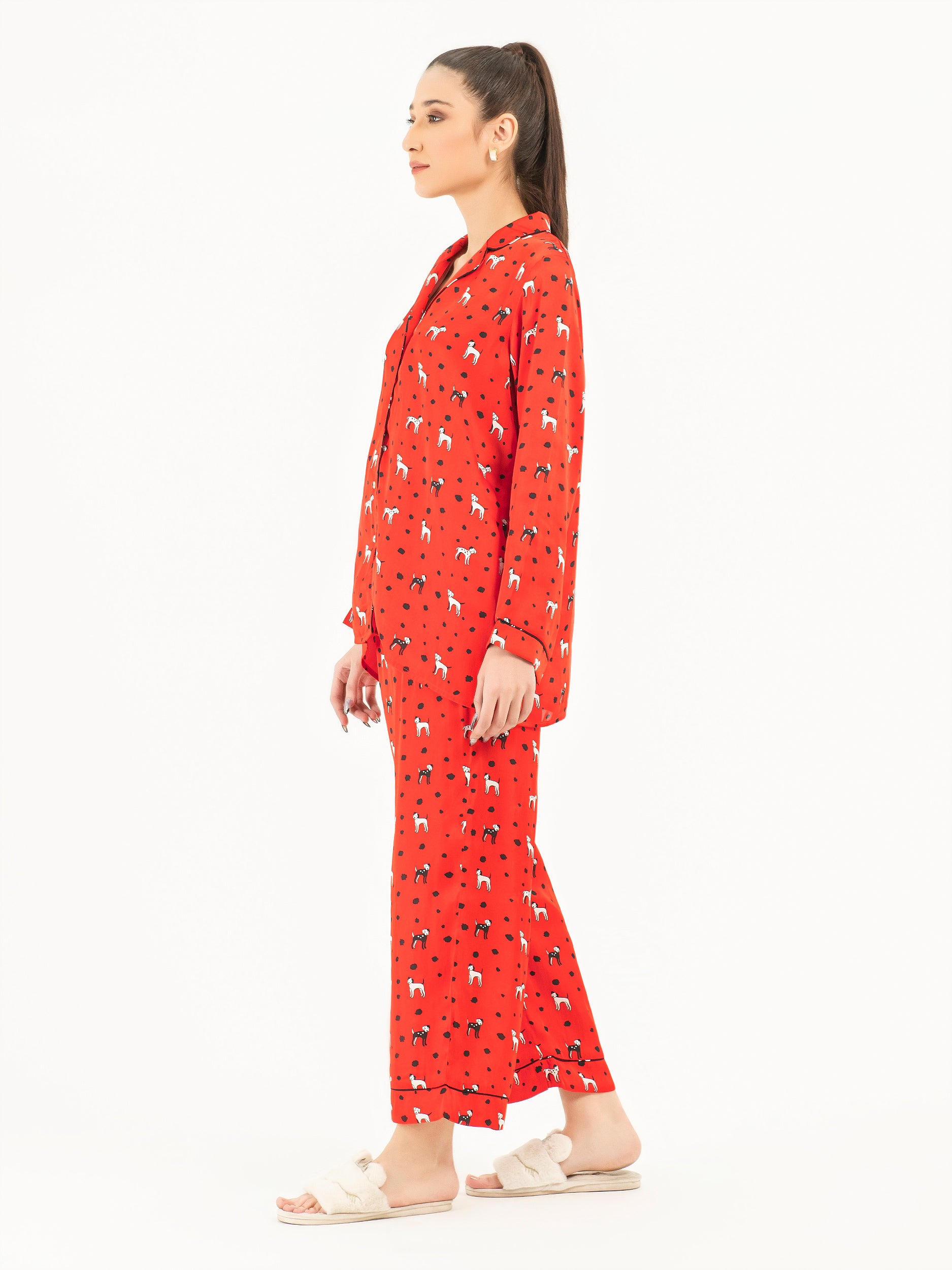 Printed Silk Sleepwear Limelightpk