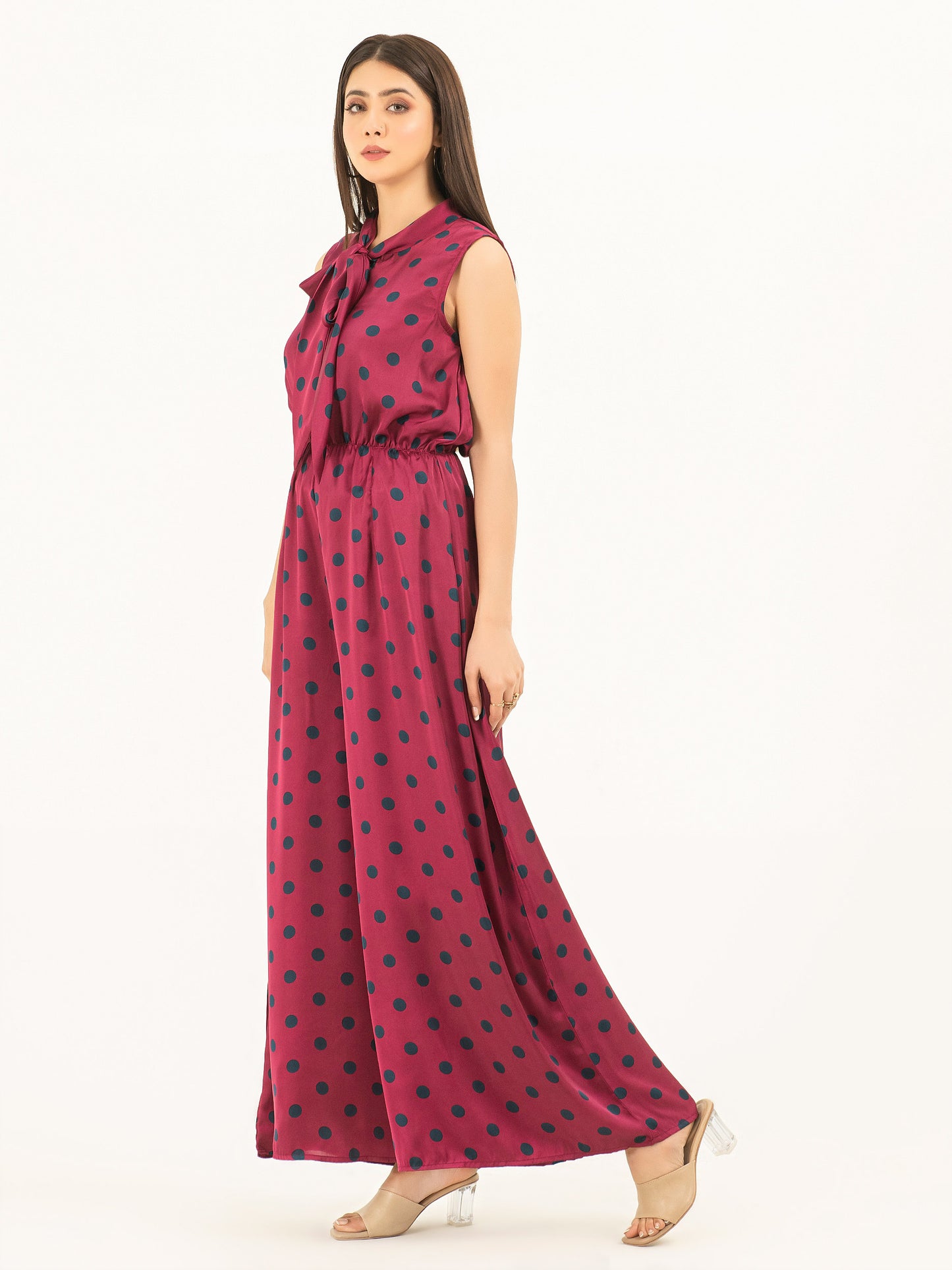 Printed Silk Jumpsuit