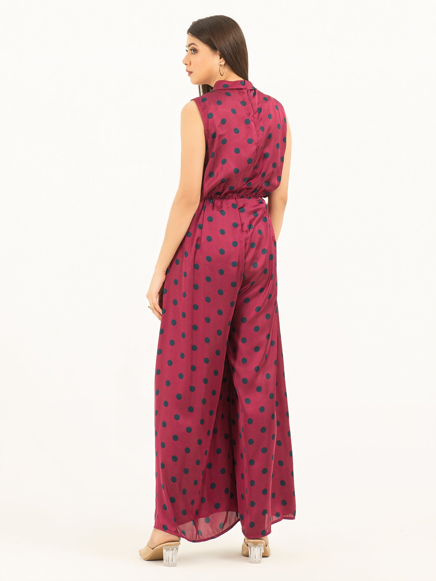 Printed Silk Jumpsuit