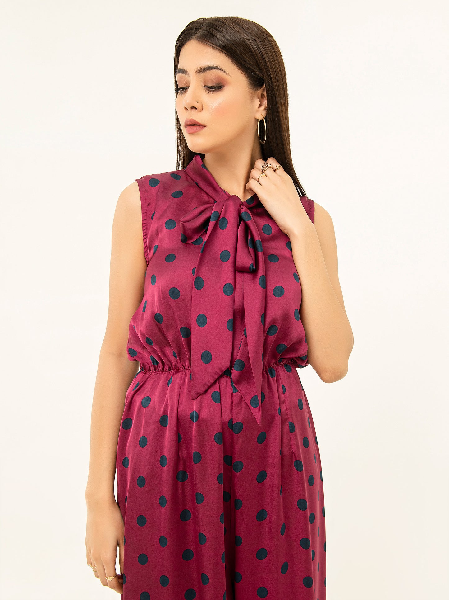 Printed Silk Jumpsuit