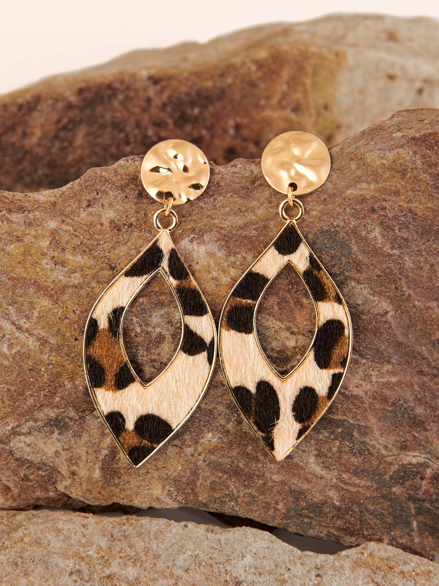 Animal Pattern Drop Earrings