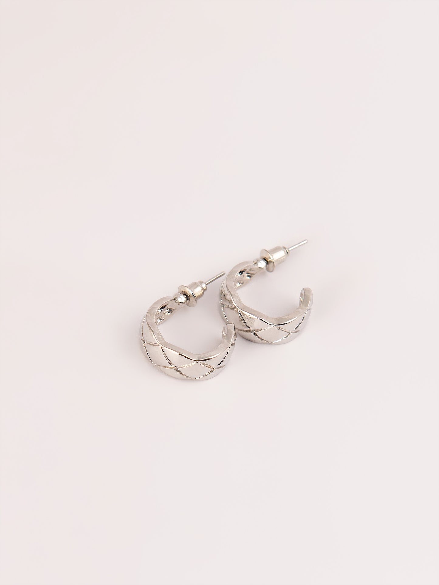 Silver C-Hoop Earrings