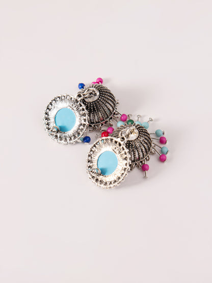 Antique Mettalic Jhumkas