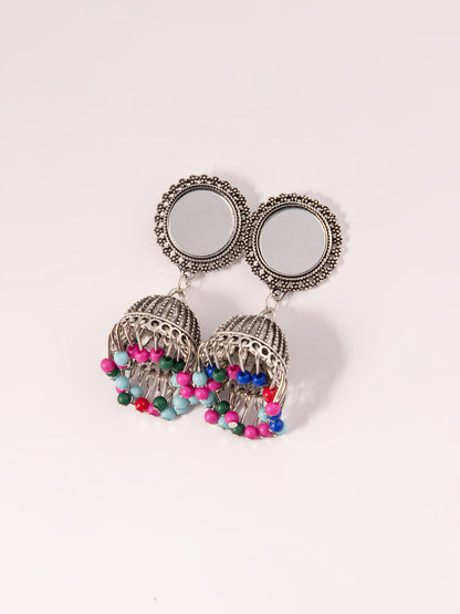 Antique Mettalic Jhumkas