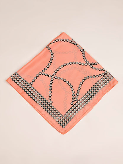 Printed Silk Mini Scarf