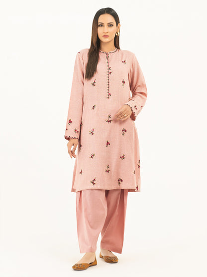 2 Piece Karandi Suit-Embroidered (Pret)