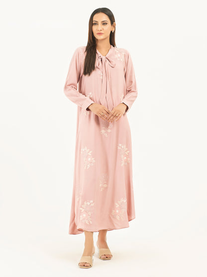 Linen Shirt-Embroidered (Pret)