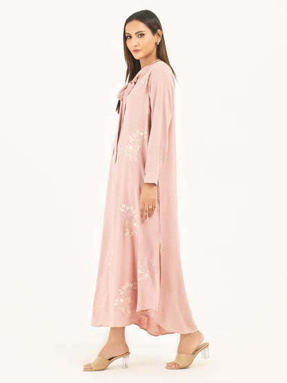 Linen Shirt-Embroidered (Pret)