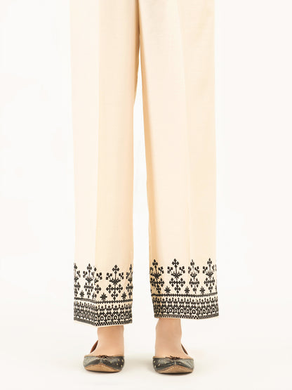 Embroidered Satin Trousers(Pret)