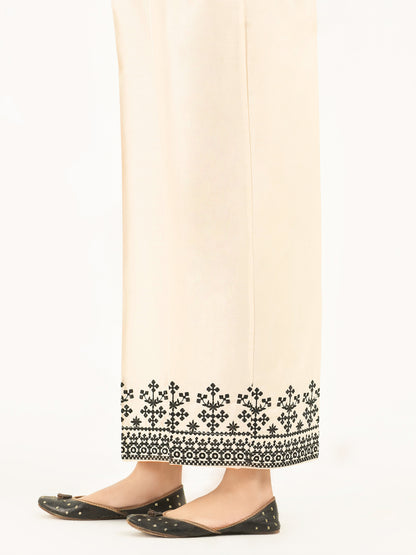 Embroidered Satin Trousers(Pret)