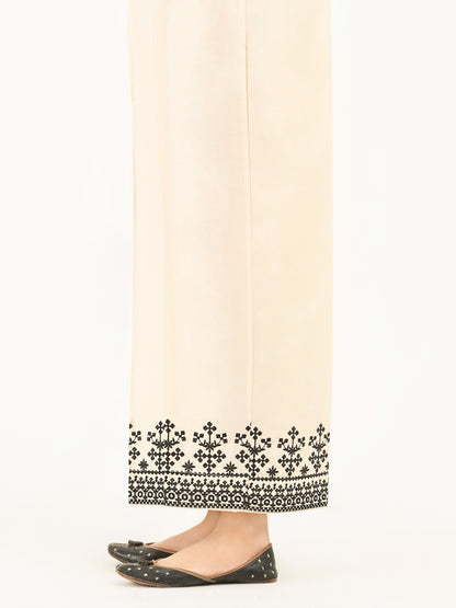 Embroidered Satin Trousers(Pret)