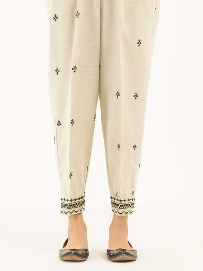 Embroidered Khaddar Trousers(Pret)