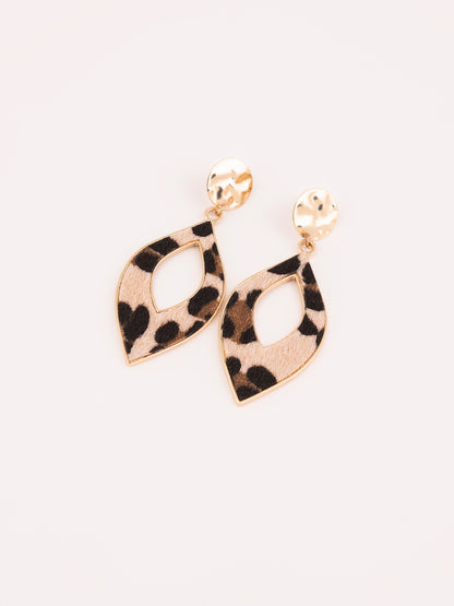 Animal Pattern Drop Earrings
