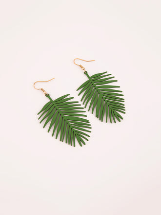 green-leaf-earrings