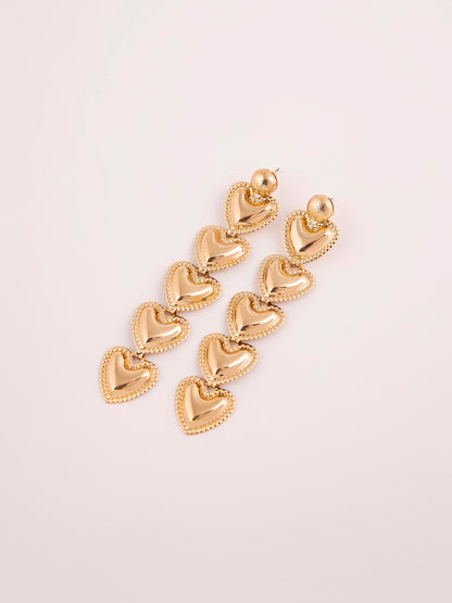 Dangling Heart Earrings