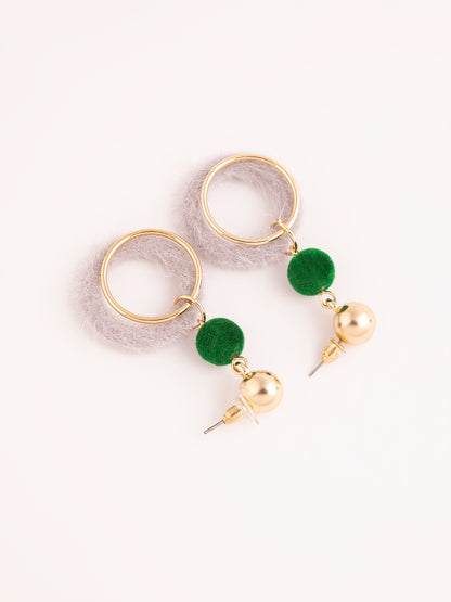 Two Tone Drop Earrings