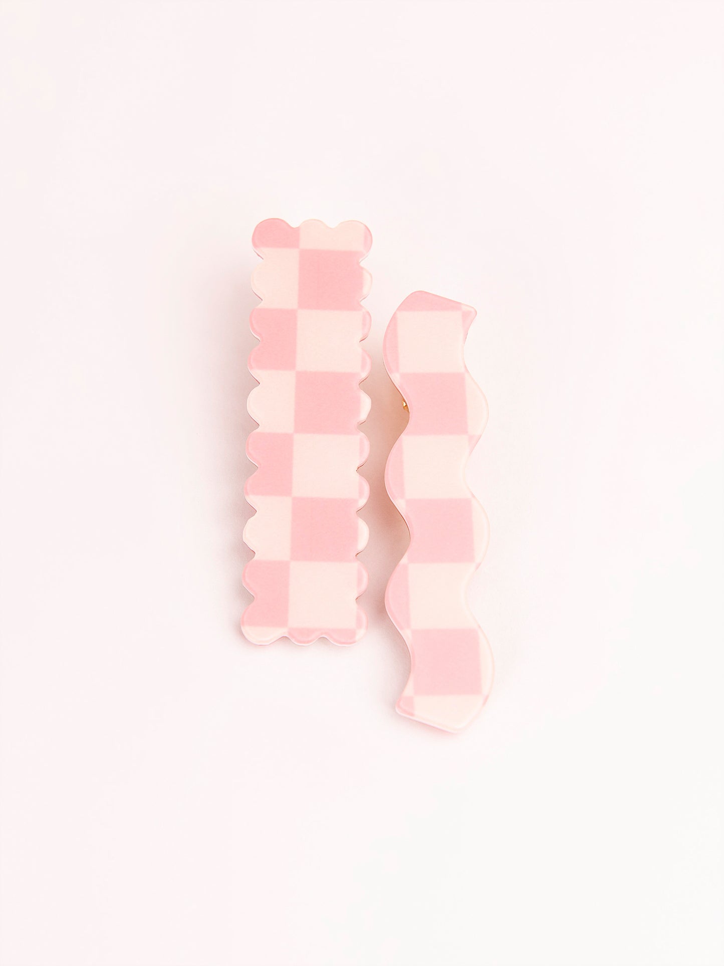 Checkered Snap Clip Set