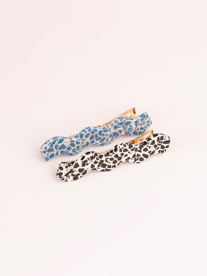 Two Tone Snap Clip Set