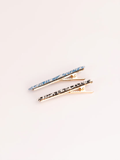 Two Tone Snap Clip Set