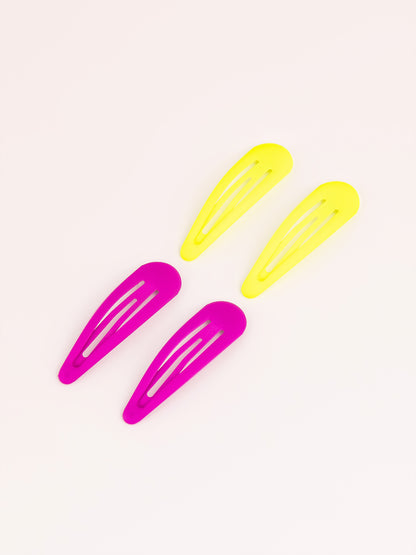 Neon Shade Snap Clip Set