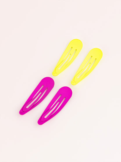Neon Shade Snap Clip Set