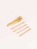 golden-hair-clip-set