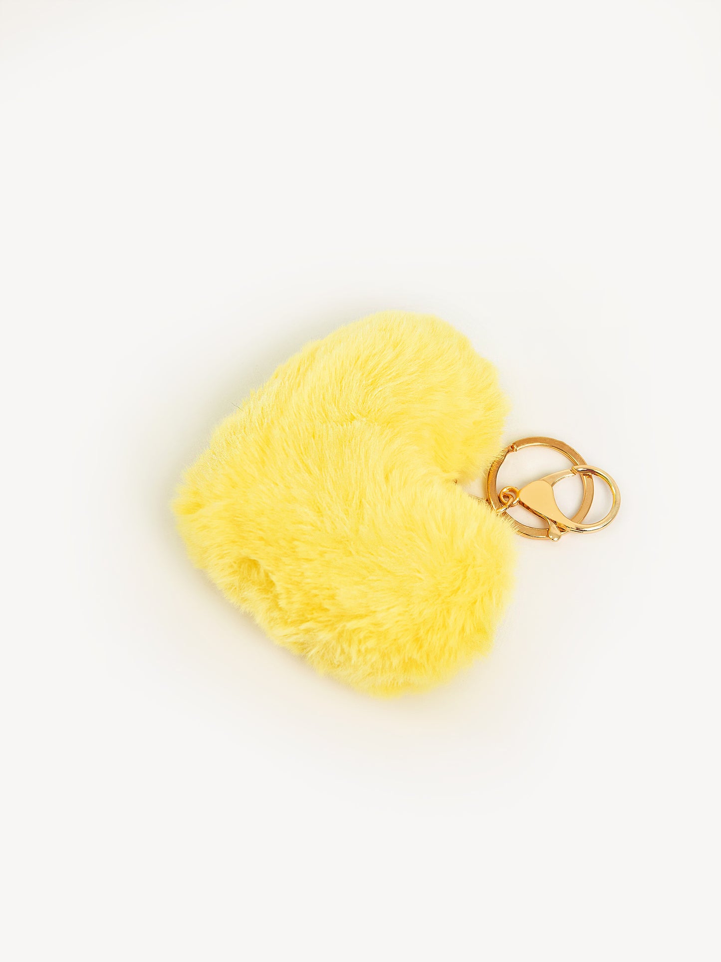 Pompom Heart Keychain