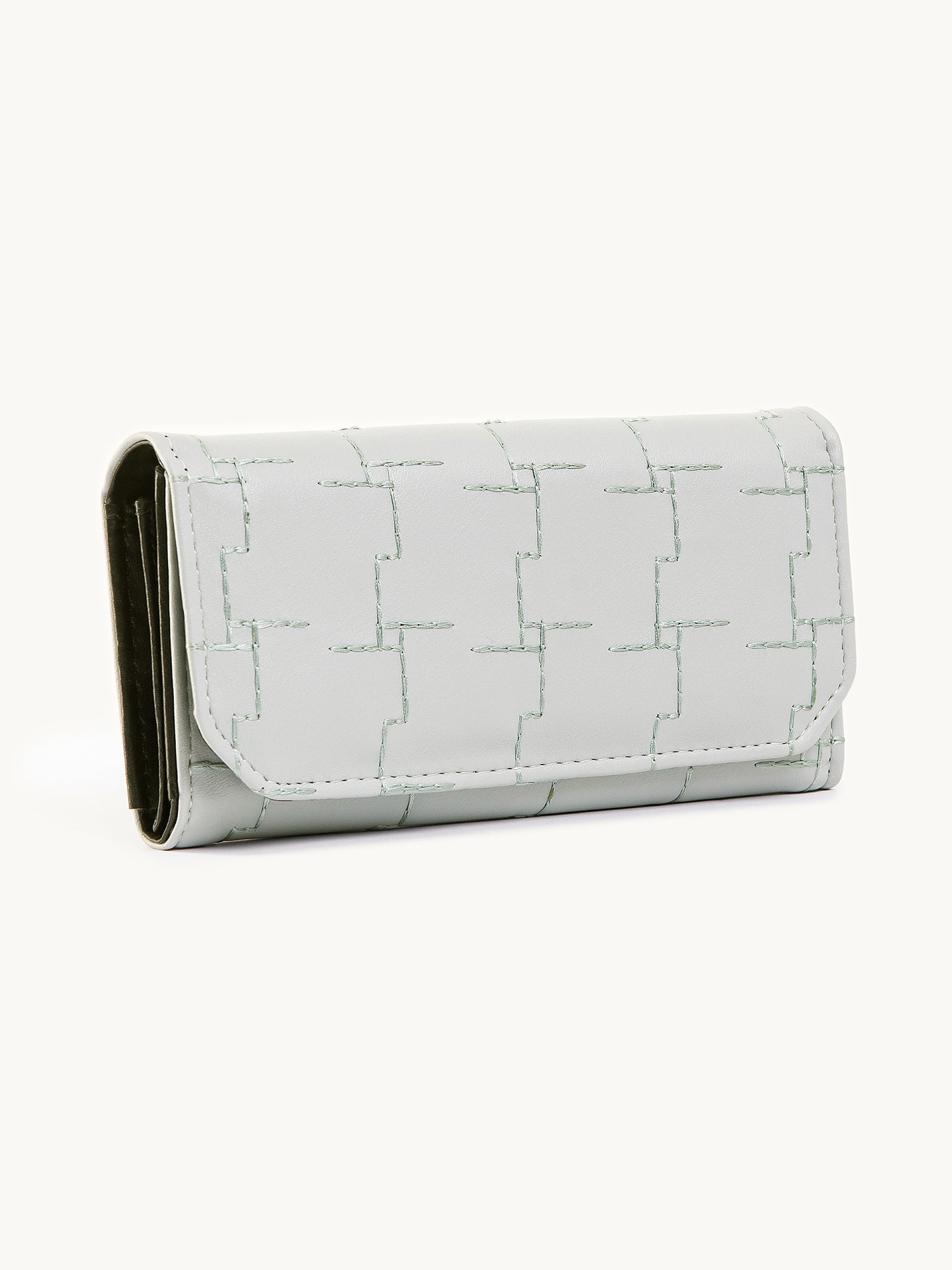 Embroidered Patterned Wallet