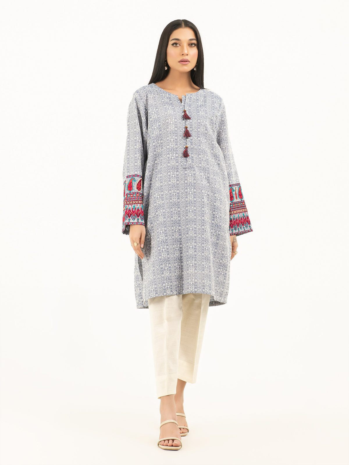 Jacquard Shirt-Embroidered (Pret)