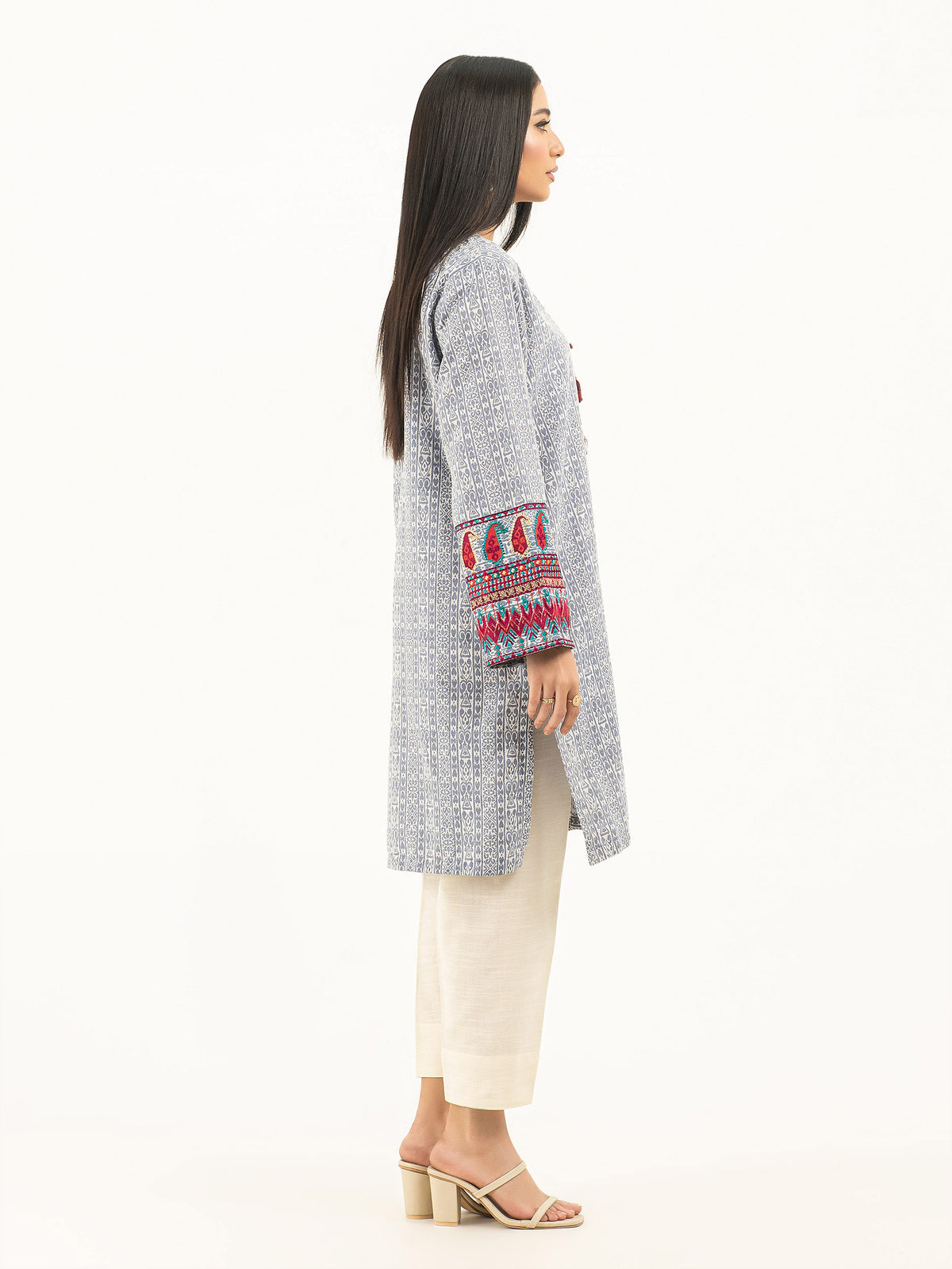 Jacquard Shirt-Embroidered (Pret)