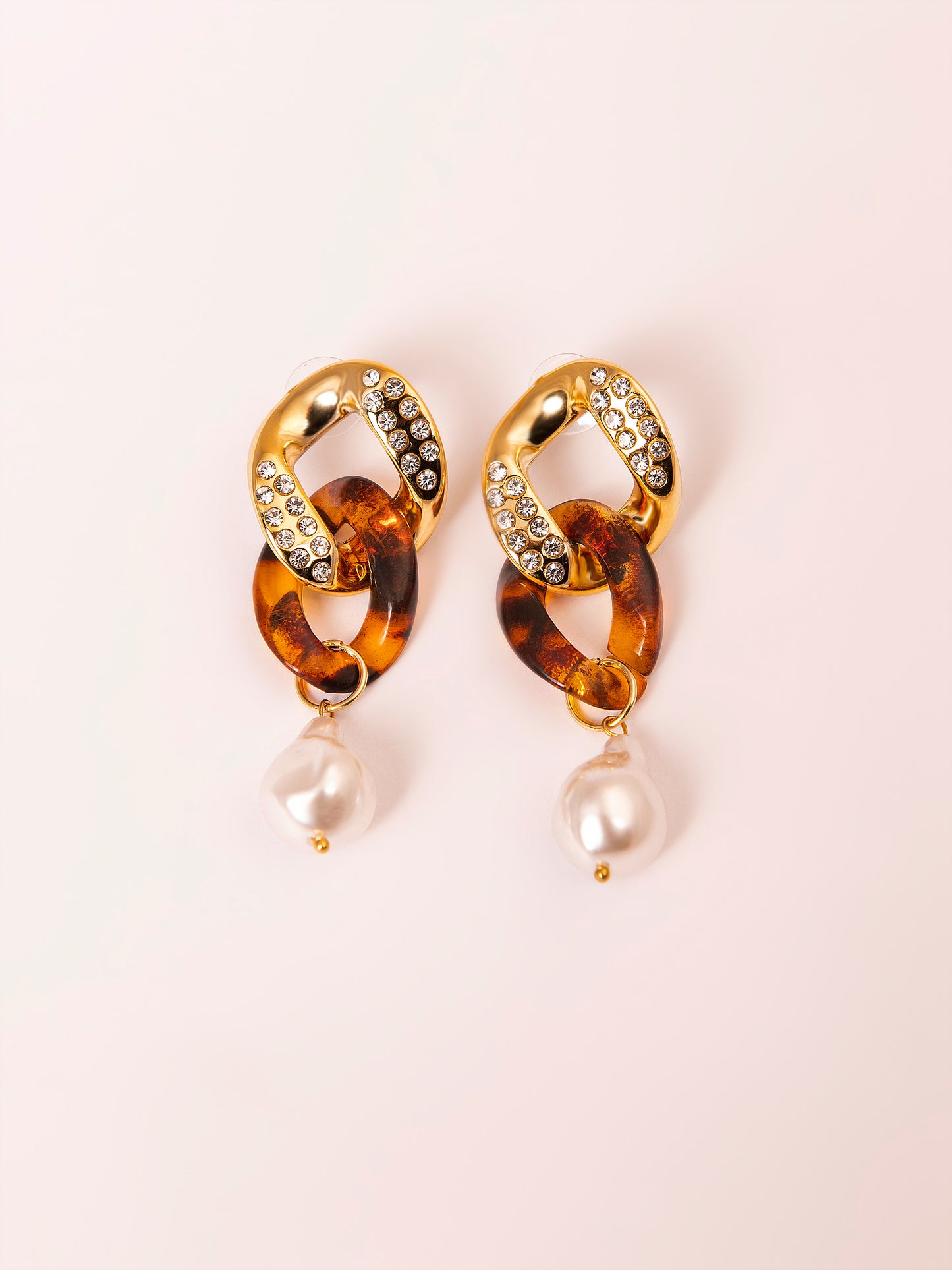 Embellished Chain Earrings