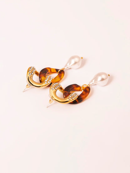 Embellished Chain Earrings
