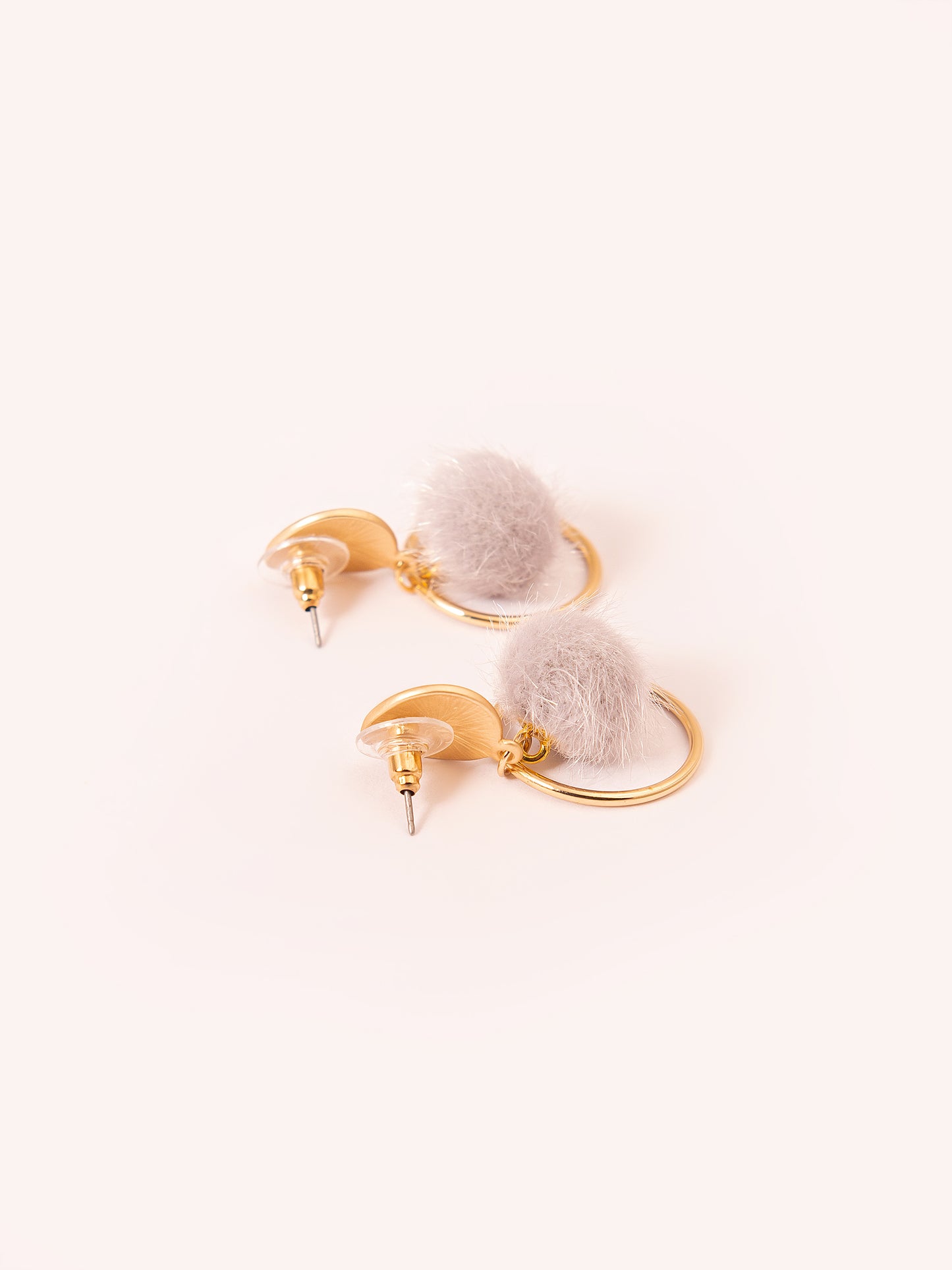 Pompom Drop Earrings