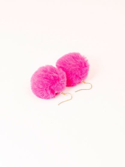 Pompom Earrings