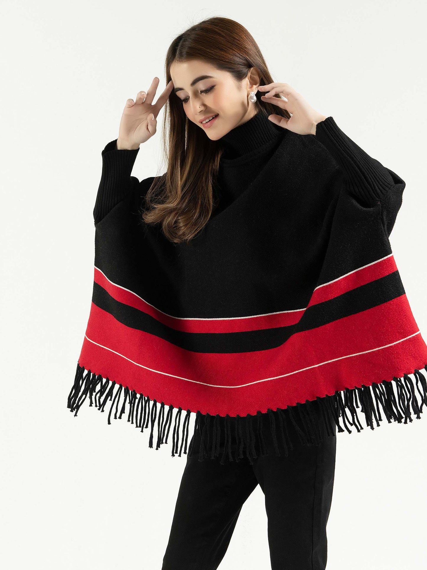 Striped Poncho