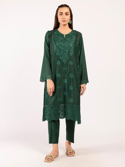 Embroidered Silk Suit