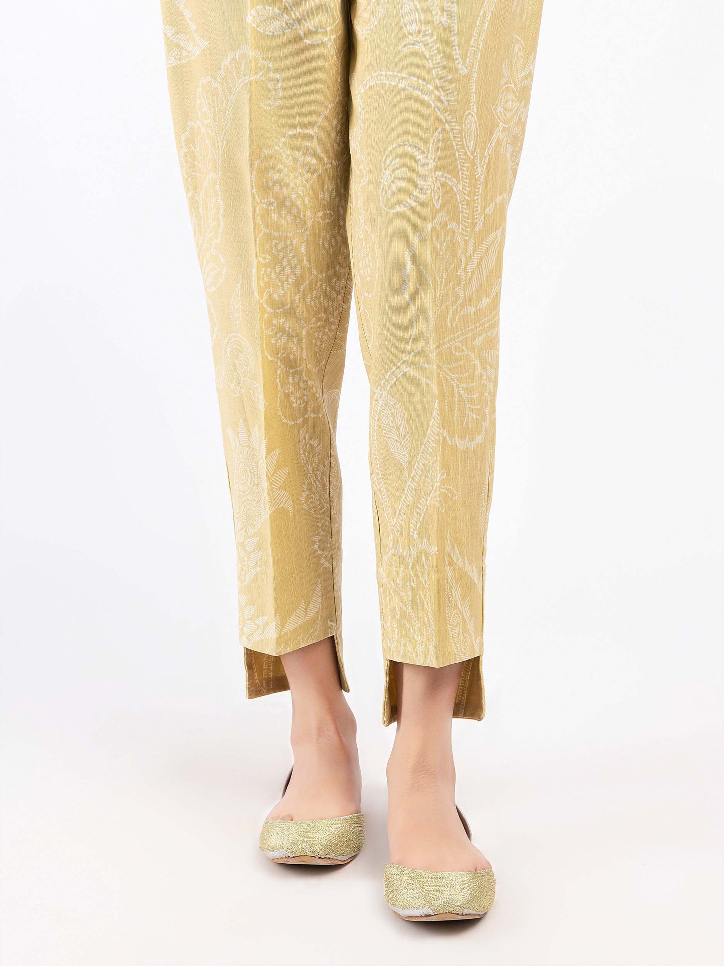 Printed Khaddar Trousers