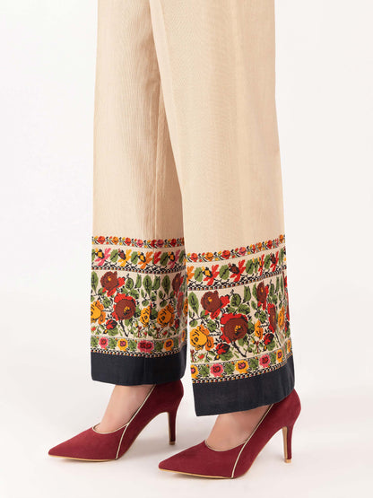 Printed Khaddar Trousers