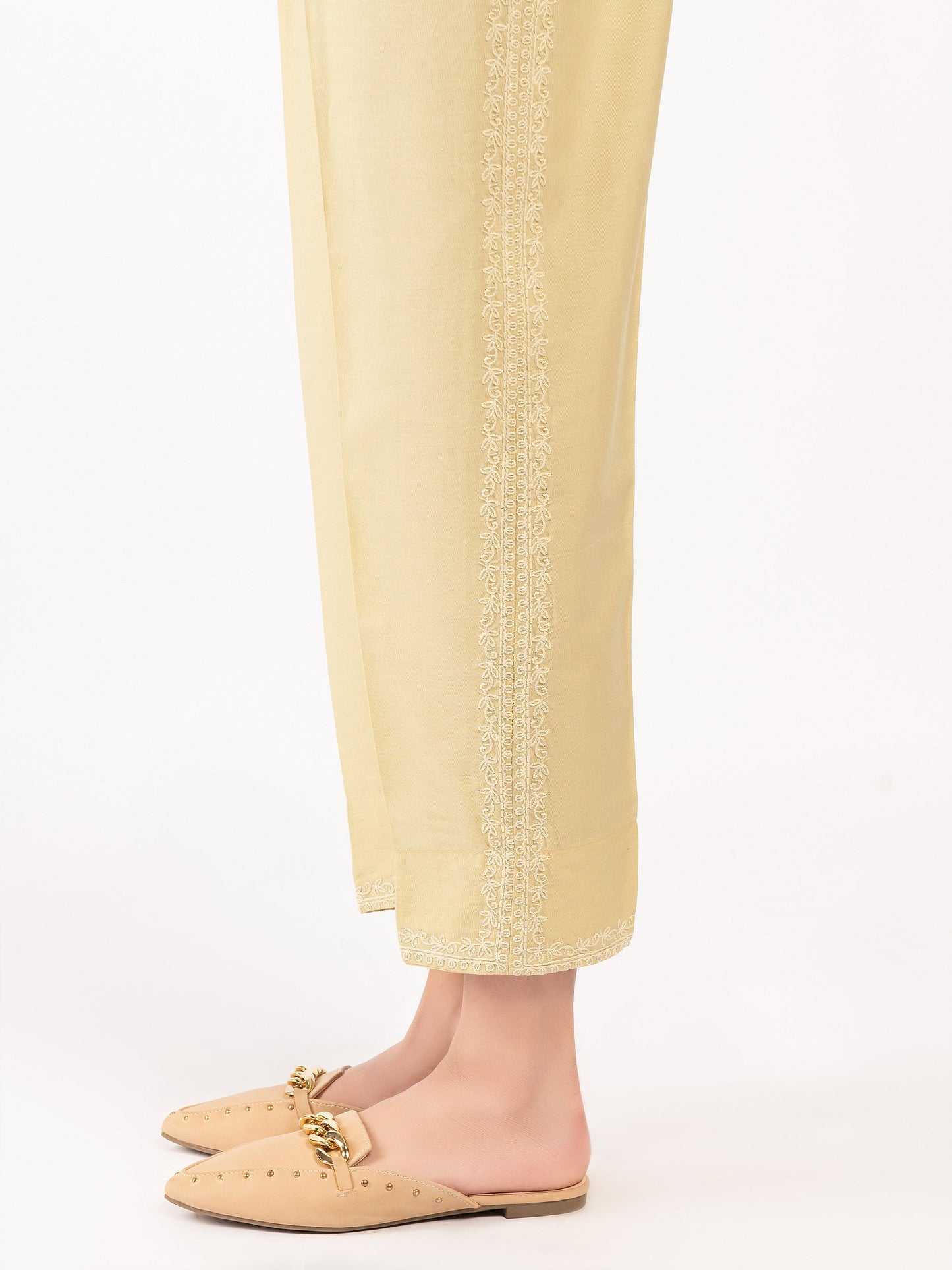 Embroidered Winter Cotton Trousers