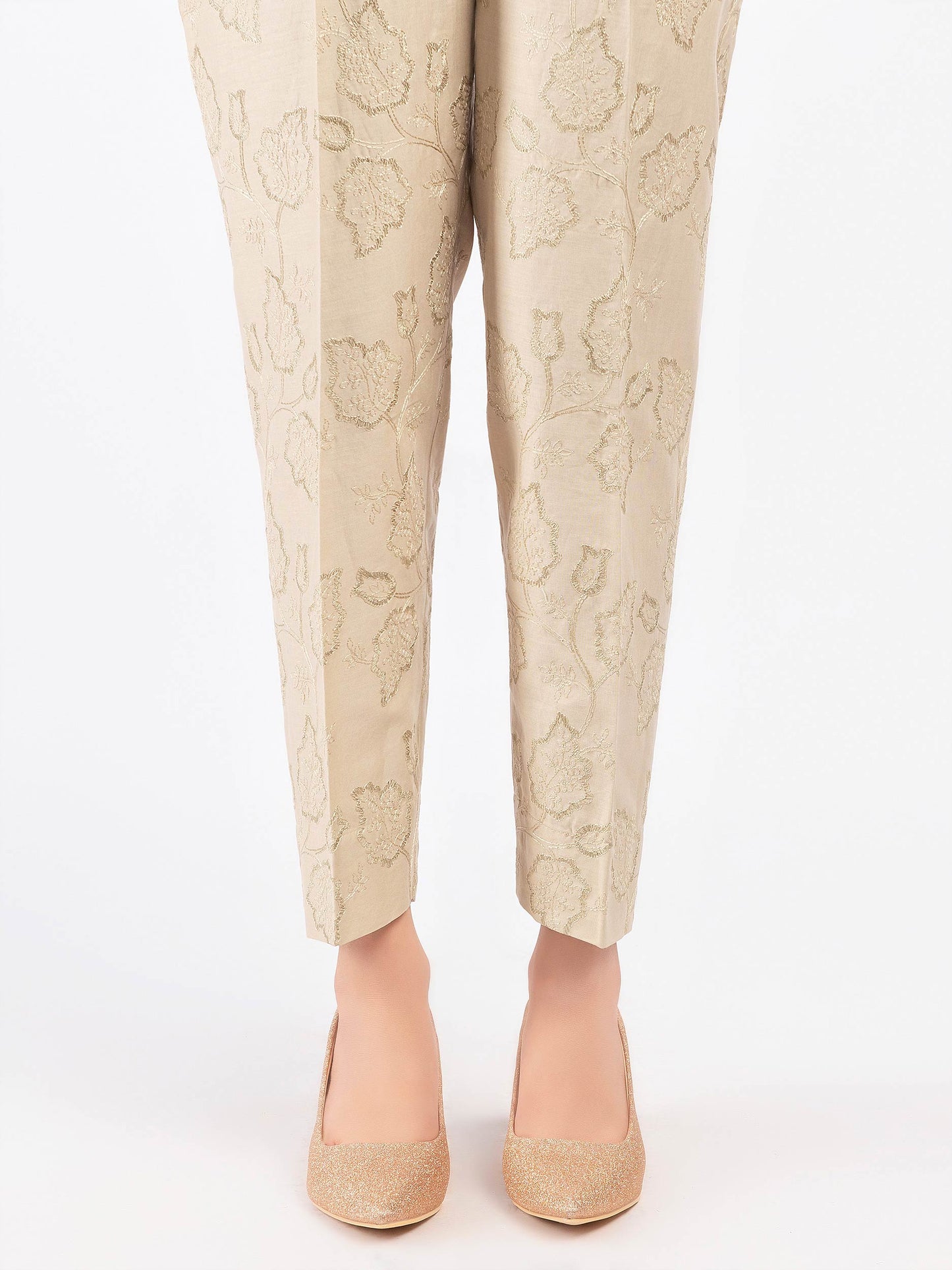 Embroidered Winter Cotton Trousers