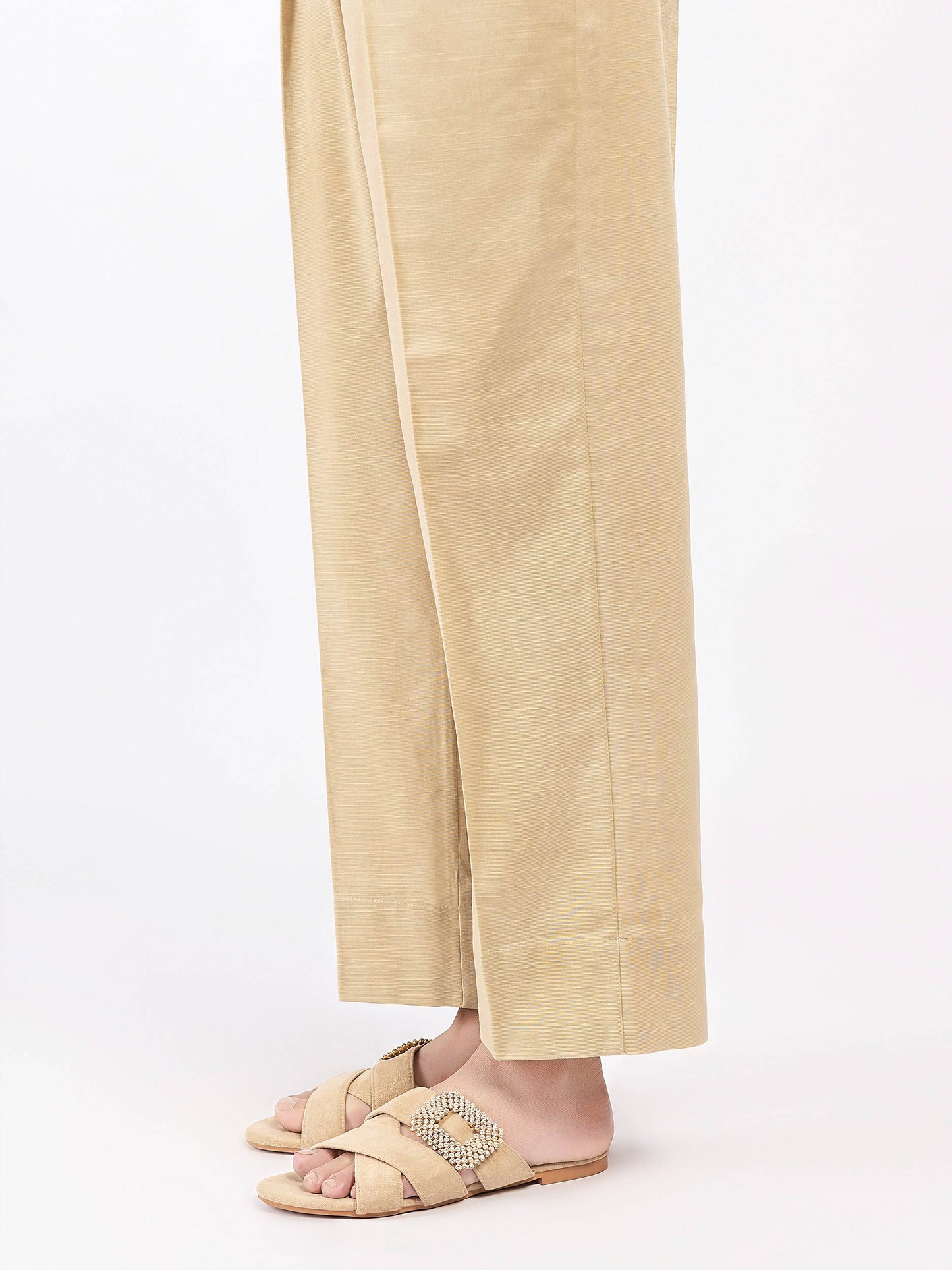 Dyed Khaddar Trousers