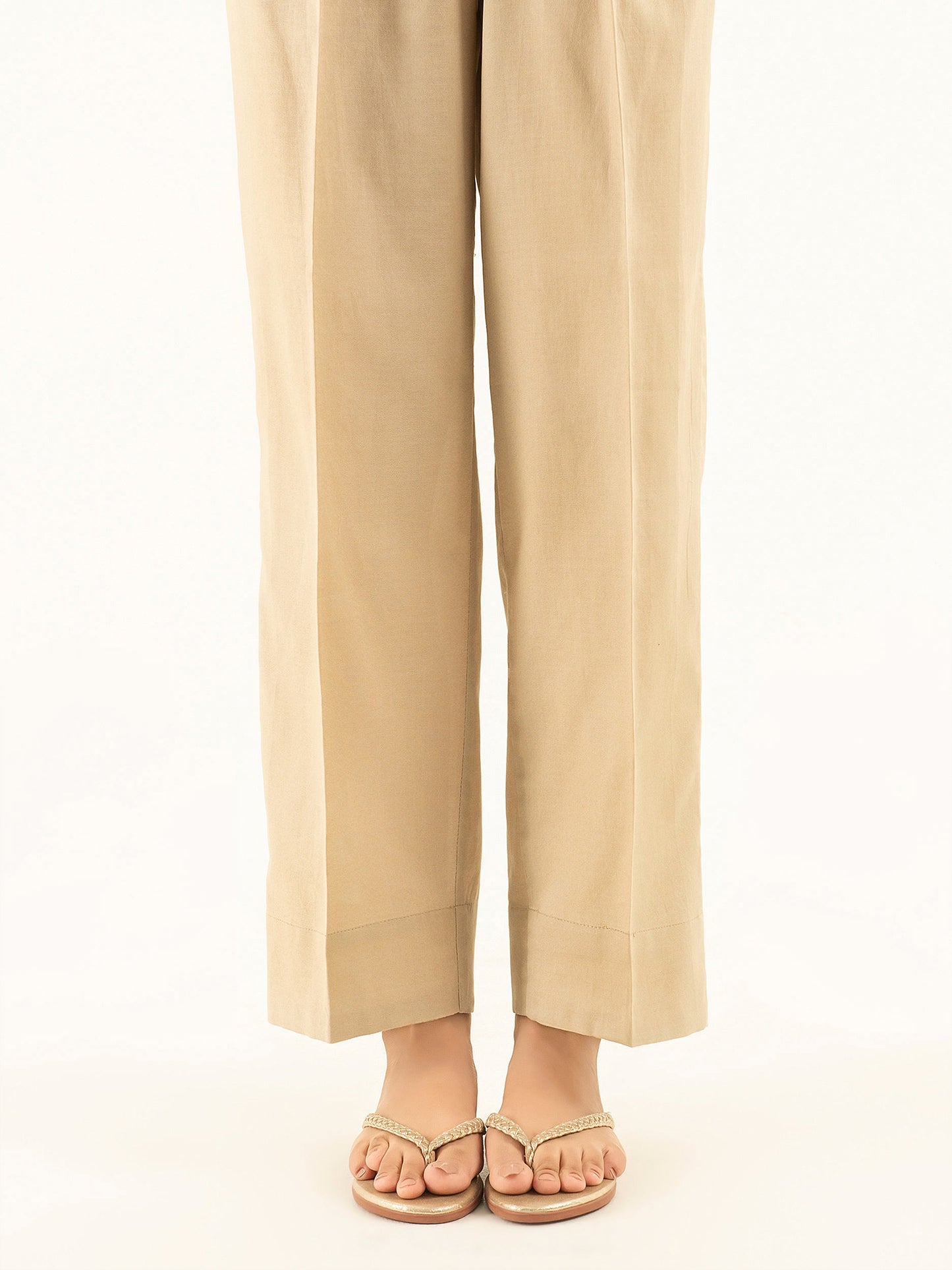 Dyed Crepe Trousers
