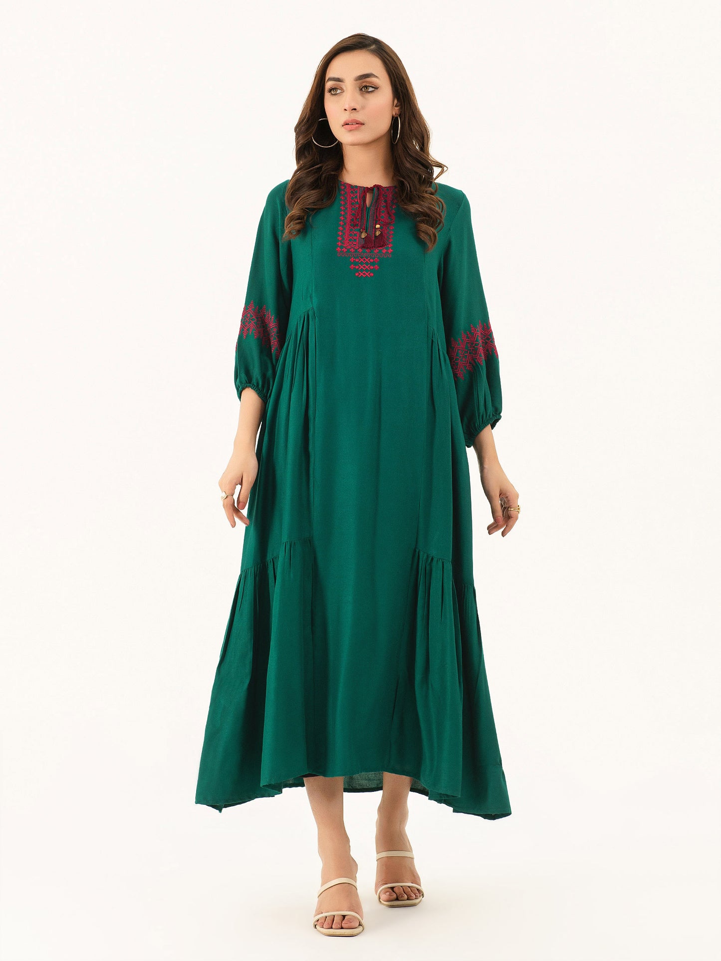 Embroidered Lawn Dress