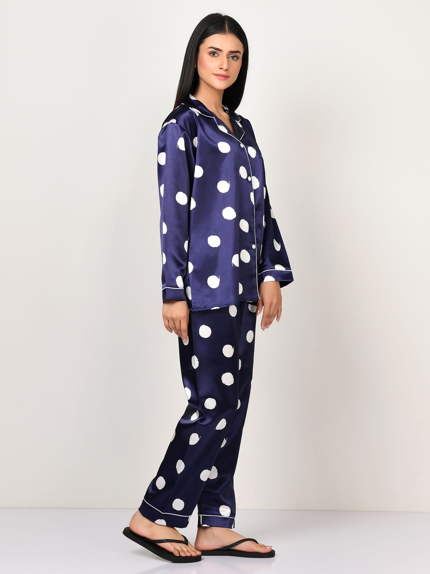 Printed Silk Sleep Suit