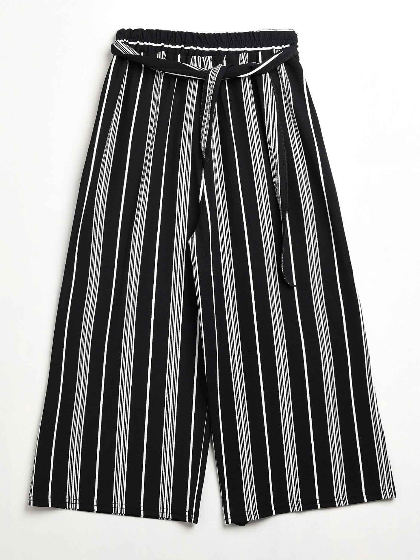 Striped Tie Knot Culottes