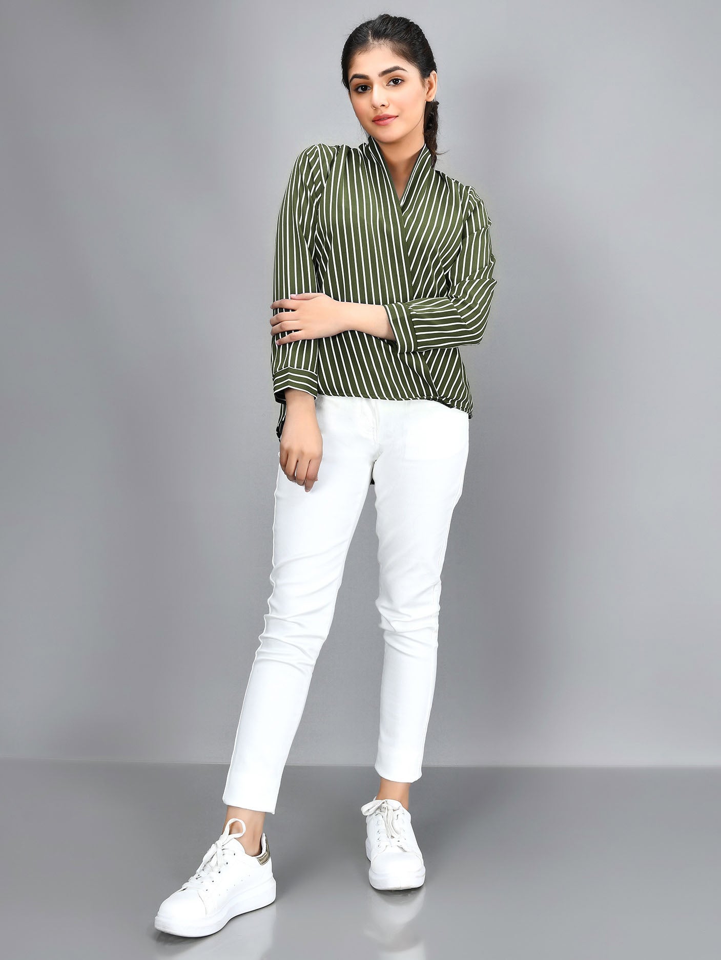 Striped Shirt - Green