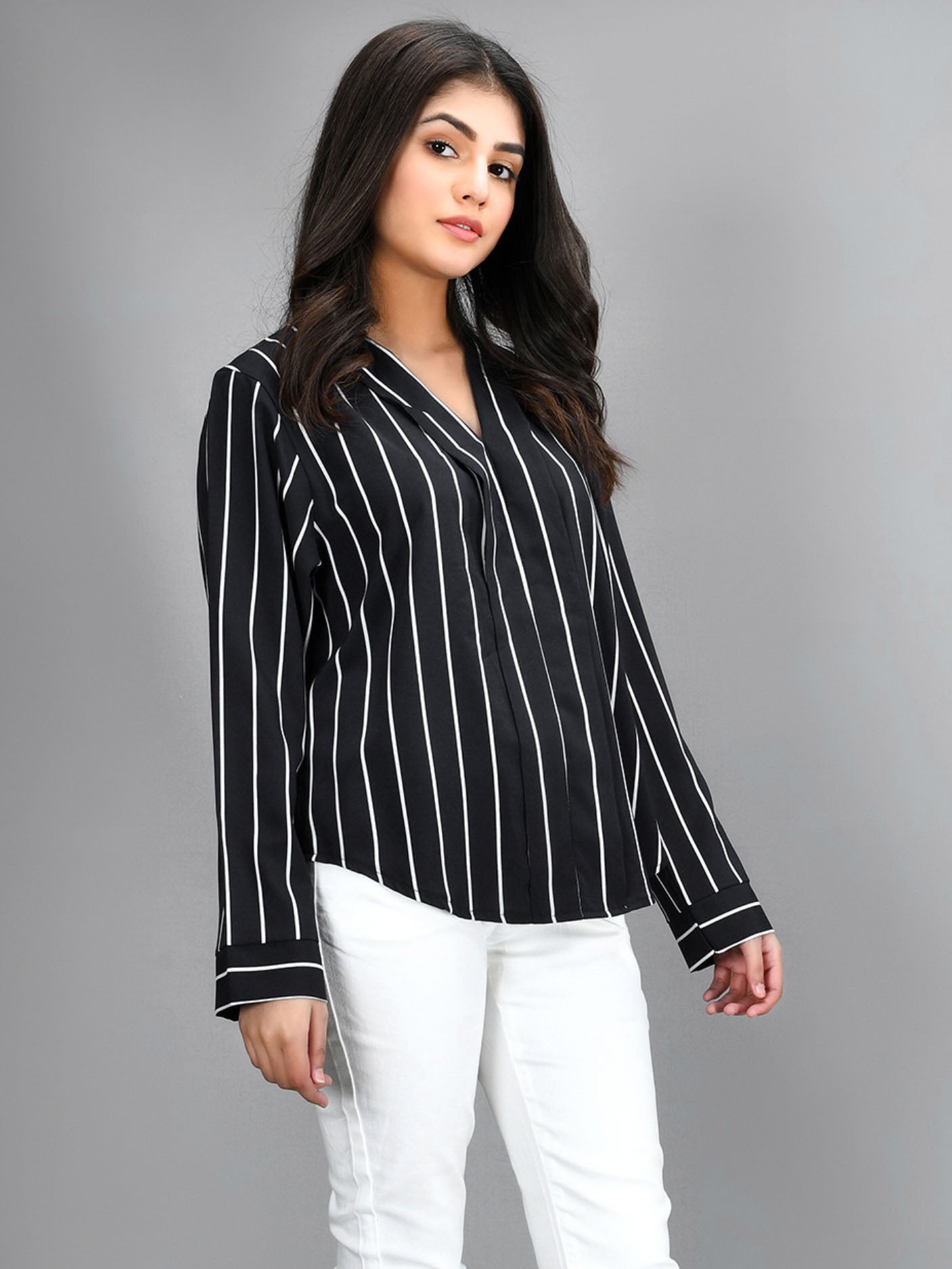 Striped Shirt - Black